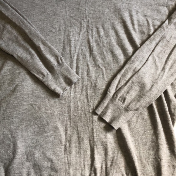 DREAMERS taupe cross open back sweater size small - Picture 5 of 13